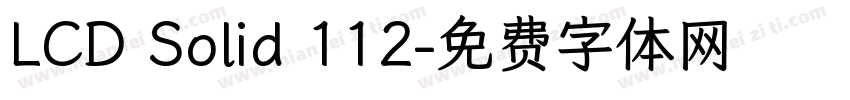 LCD Solid 112字体转换